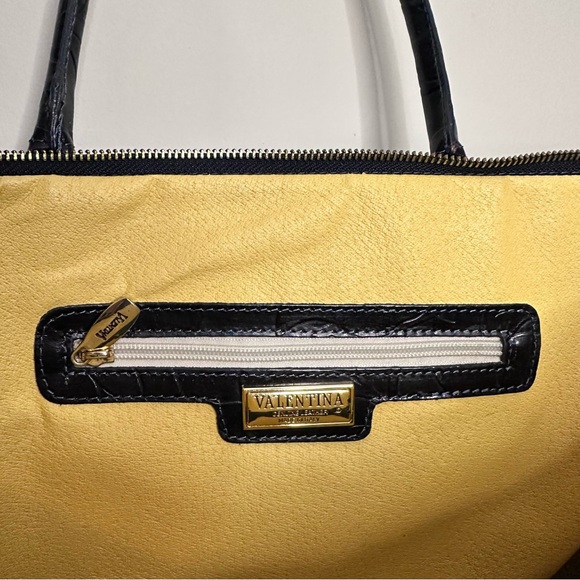 Valentina Italia Black Leather Handbag 🇮🇹✨ - Picture 6 of 8